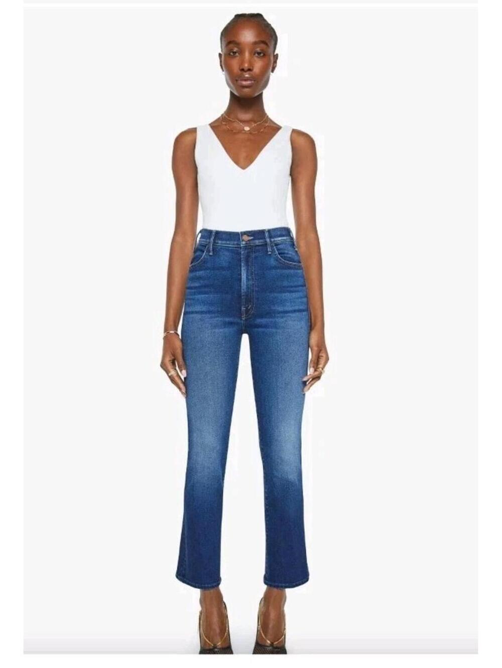 NWT MOTHER The Hustler Ankle Chew Jeans Can't Leave It Alone Flare Size 29‎ New